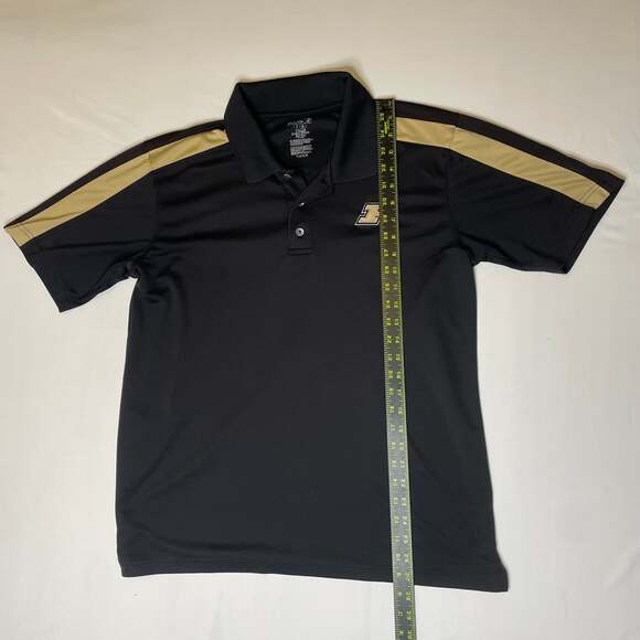 Purdue Boilermakers Polo Shirt Men’s Large Black Gold Short Sleeve NCAA - Picture 2 of 4